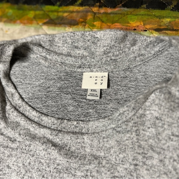 A New Day soft grey long sleeve sweater - Picture 5 of 6